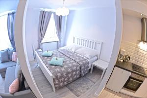 Kuchyňa alebo kuchynka v ubytovaní Apartamenty Zamkowa