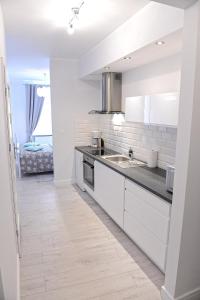 Kuchyňa alebo kuchynka v ubytovaní Apartamenty Zamkowa