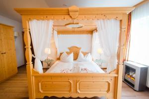Letto o letti in una camera di Gasthof Oberer Gesslbauer