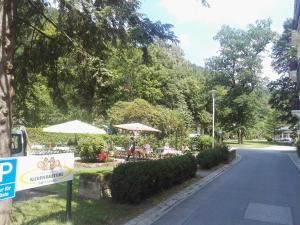 Zahrada ubytování Kurparkstübl Bad Schandau