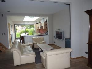 Χώρος καθιστικού στο vakantiehuis de ieperleed