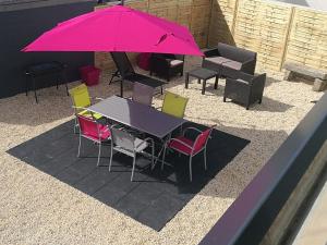 Patio nebo venkovní prostory v ubytování Traezh Gwenn