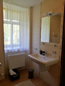 A bathroom at Apartmán Marta, 200 m Ski Tatranska Lomnica Még 13 kép