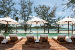 Kolam renang di atau dekat dengan Cape Fahn Hotel Samui