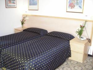 Postel nebo postele na pokoji v ubytování Hotel Delle Mimose
