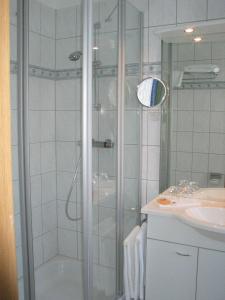 Koupelna v ubytování Hotel Winzerverein