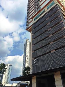 a building with the sbs logo on it in a city at G5 HOTEL AND SERVICED APARTMENT in Johor Bahru