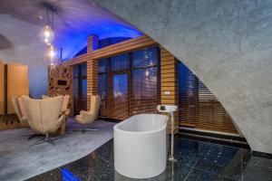 Istumisnurk majutusasutuses Wellness Hotel Step - Czech Leading Hotels