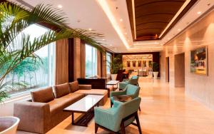 Posezení v ubytování Lemon Tree Hotel Lucknow