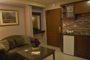Kuchyň nebo kuchyňský kout v ubytování Capri Hotel Suites