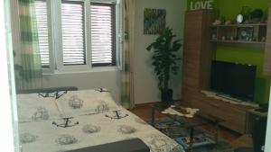 Postel nebo postele na pokoji v ubytování APARTMENT "Patricia"