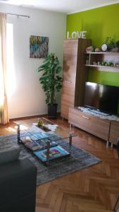 TV a/nebo společenská místnost v ubytování APARTMENT "Patricia"