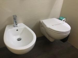 Koupelna v ubytování B&B Il Saraceno