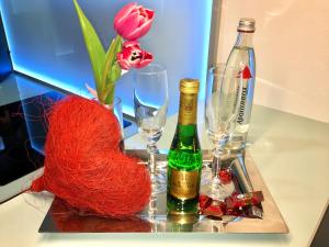 Nápoje v ubytování Tiny Apartment LIVE-IN Wertheim am Main