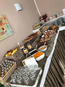 a buffet line with many different types of food at Bikini Hotel in Vieste