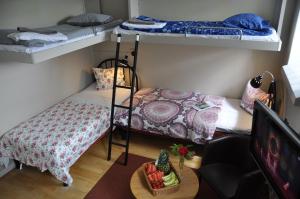Posteľ alebo postele v izbe v ubytovaní STF Långholmen Hostel