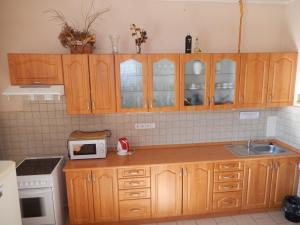 Virtuvė arba virtuvėlė apgyvendinimo įstaigoje PENZION MANĚTÍN u Sv. Barbory
