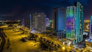 Nespecifikovaný výhled na destinaci Danang nebo výhled na město při pohledu z hotelu