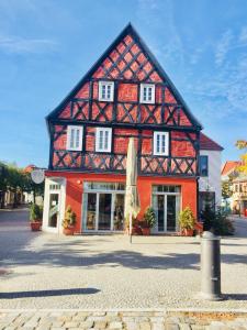 Das Gebäude in dem sich die Ferienwohnung befindet