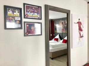 Cama ou camas em um quarto em Star Apart Hotel Sachsenhausen