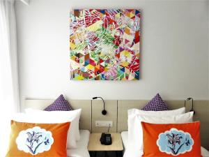 Χώρος καθιστικού στο The Canvas Hotel