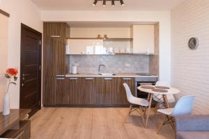 A kitchen or kitchenette at City Apartments Triumph