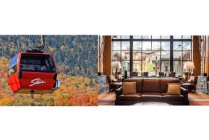 Posezení v ubytování 1206 Lodge At Spruce Peak Ski In Ski In Ski Out King Studio By Stowe Mountain Rentals