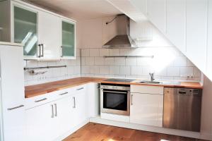 Dapur atau dapur kecil di Apartment für 4 Personen