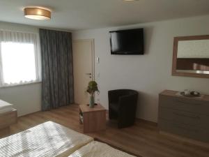 TV a/nebo společenská místnost v ubytování Appartments Gartenblick