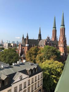 Výhľad na mesto Varšava alebo výhľad na mesto priamo z apartmánu