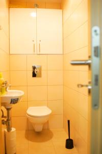 A bathroom at Tóparti Wellness Apartman Delux