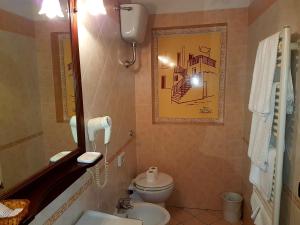 Koupelna v ubytování Hotel Scalinatella
