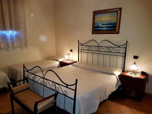 Postel nebo postele na pokoji v ubytování Hotel Scalinatella