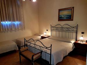 Postel nebo postele na pokoji v ubytování Hotel Scalinatella