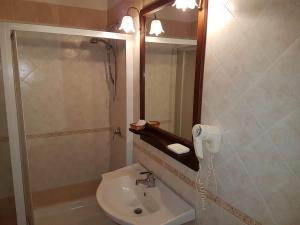 Koupelna v ubytování Hotel Scalinatella