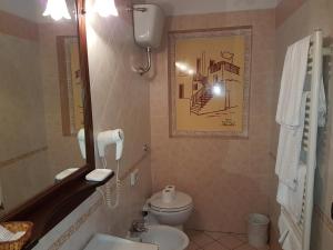 Koupelna v ubytování Hotel Scalinatella