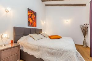 Postel nebo postele na pokoji v ubytování Villa Lurda Linardici Krk