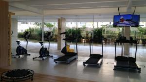 Fitness centar i/ili fitness sadržaji u objektu Jd. S. Lourenço - Riviera - Novo, 3 dorm, AC, 300m do mar, serviço de praia