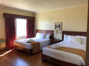 Postel nebo postele na pokoji v ubytování Hotel L'Oie des neiges