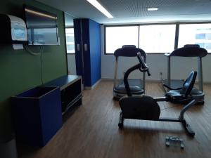 Fitness centrum a/nebo fitness zařízení v ubytování Flat Beach Class Executive