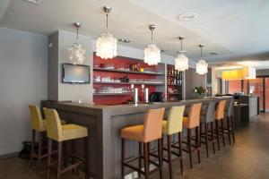 Lounge nebo bar v ubytování Hotel Rastelli Tervuren