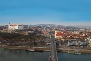 A general view of Pozsony or a view of the city taken from a hosteleket