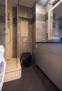 Koupelna v ubytování Metro Kabaty Studio