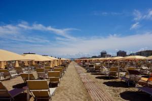Restaurace v ubytování Appartamento Holiday Rimini 100mt dal mare