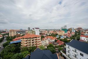Nespecifikovaný výhled na destinaci Phnompenh nebo výhled na město při pohledu z hotelu