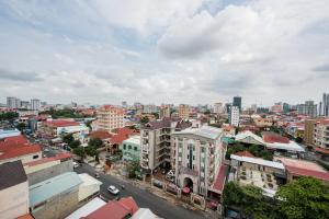 Nespecifikovaný výhled na destinaci Phnompenh nebo výhled na město při pohledu z hotelu