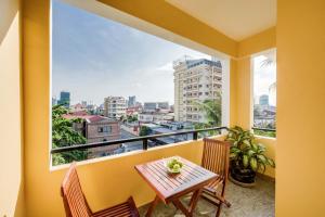 Balkón nebo terasa v ubytování City View Apartment