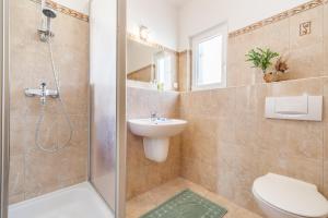 Koupelna v ubytování Ferienhaus Rajka