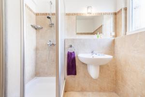 Koupelna v ubytování Ferienhaus Rajka