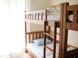 Bunk bed o mga bunk bed sa kuwarto sa Backpacker 41 Hostel - Kaohsiung